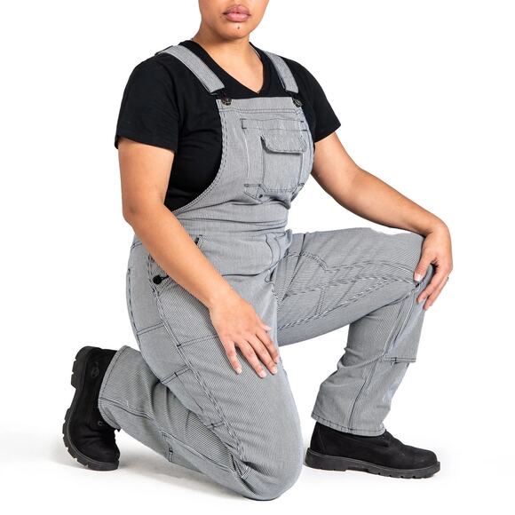 Dovetail Workwear Freshly Overall Indigo Stripe Railroad Utility Streetwear SZ 2 - Picture 1 of 7